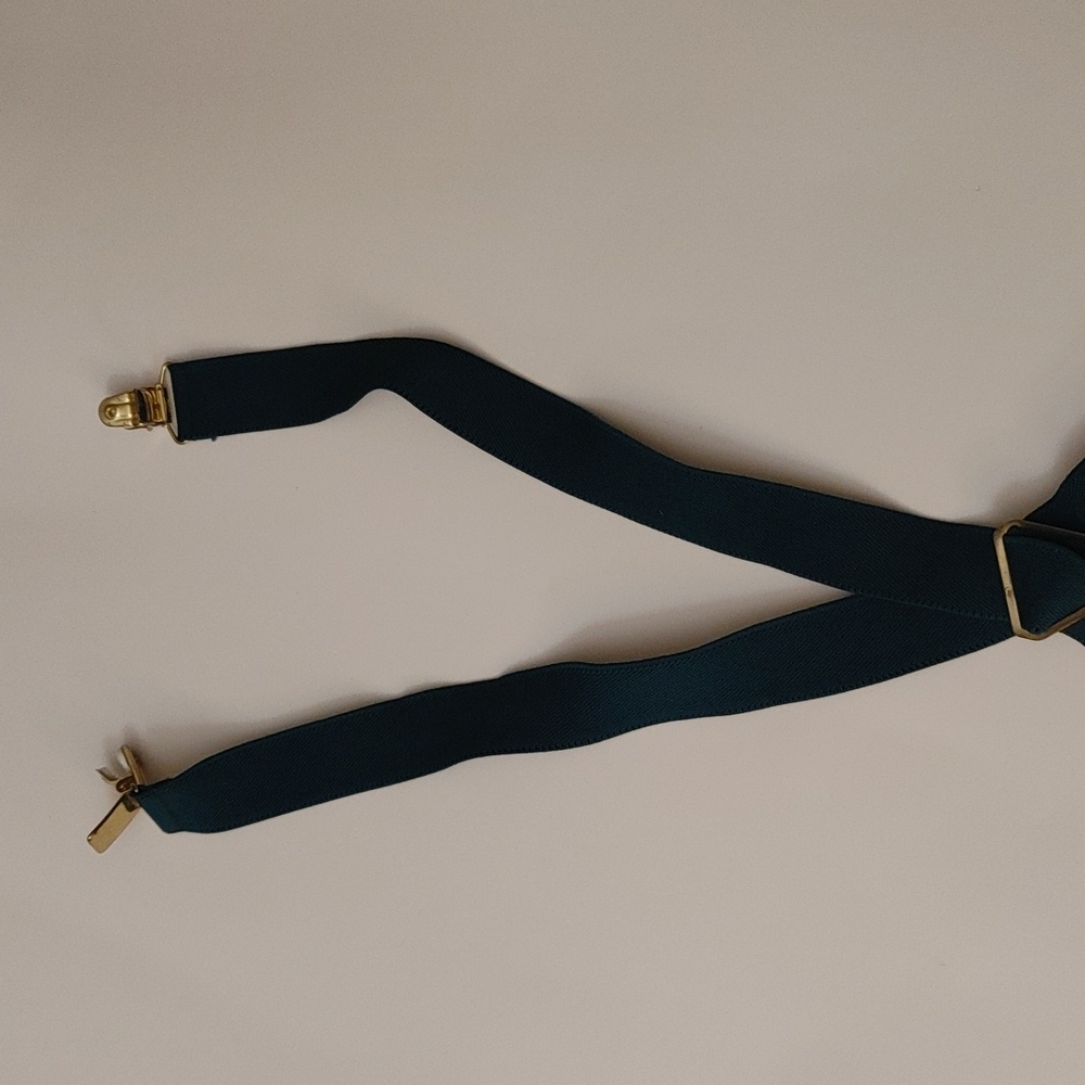 S10- Adjustable Suspenders Green - Picture 2 of 6